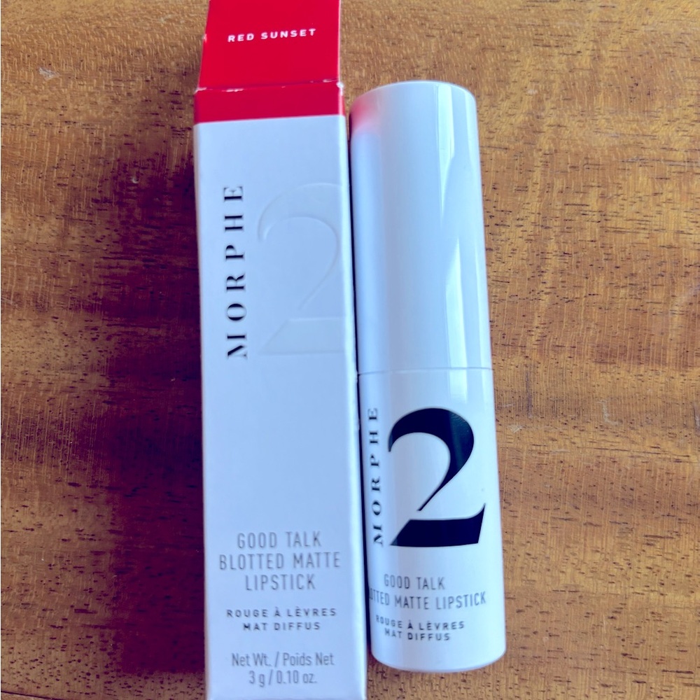 Morphe 2 Good Talk Blotted Matte Lipstick - Red Sunset